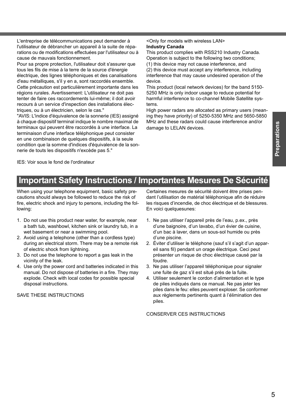 Panasonic CF-W4 Series User Manual | Page 5 / 68