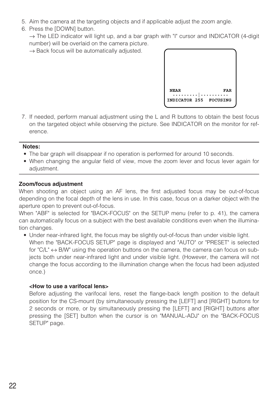 Panasonic WV-CW484 User Manual | Page 22 / 50
