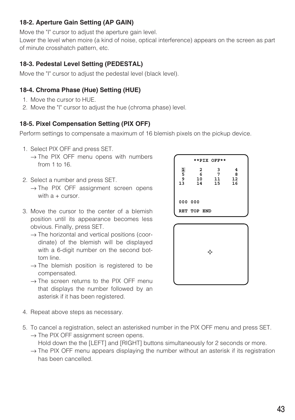Panasonic WV-CW484 User Manual | Page 43 / 50
