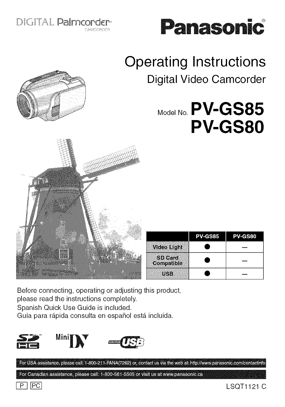 Panasonic PV-GS80 User Manual | 81 pages