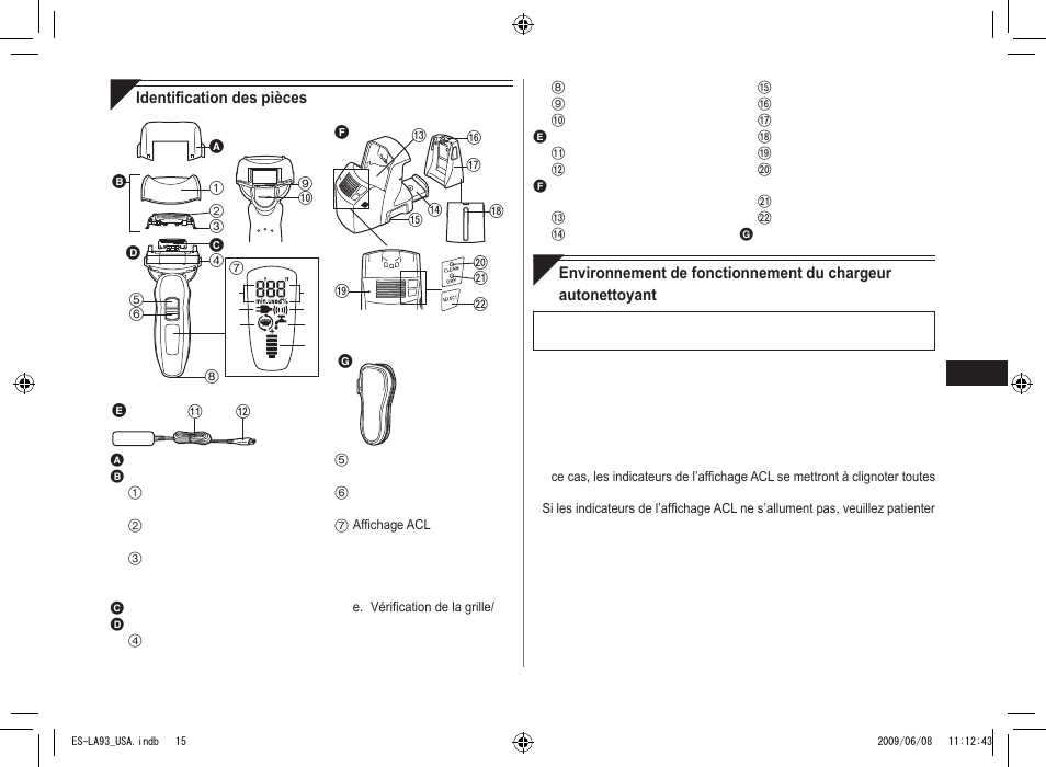 Panasonic ESLA93 User Manual | Page 15 / 36