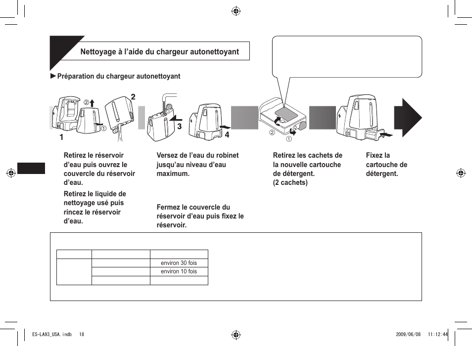 Panasonic ESLA93 User Manual | Page 18 / 36