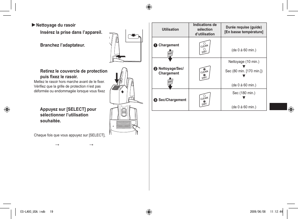 Panasonic ESLA93 User Manual | Page 19 / 36