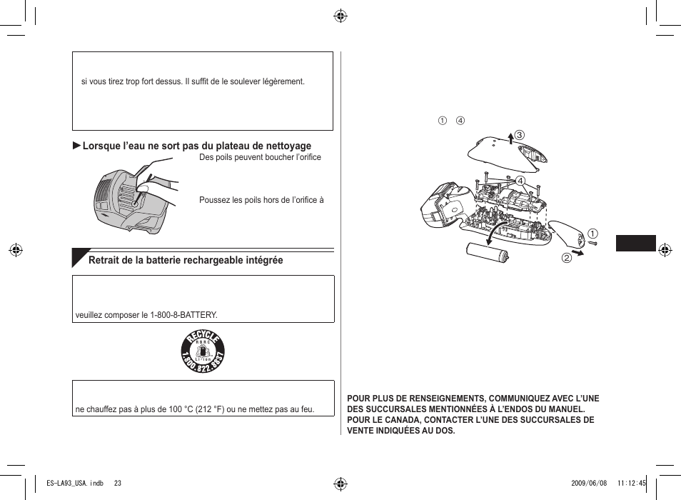 Panasonic ESLA93 User Manual | Page 23 / 36