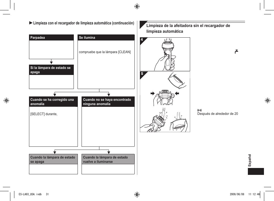 Panasonic ESLA93 User Manual | Page 31 / 36