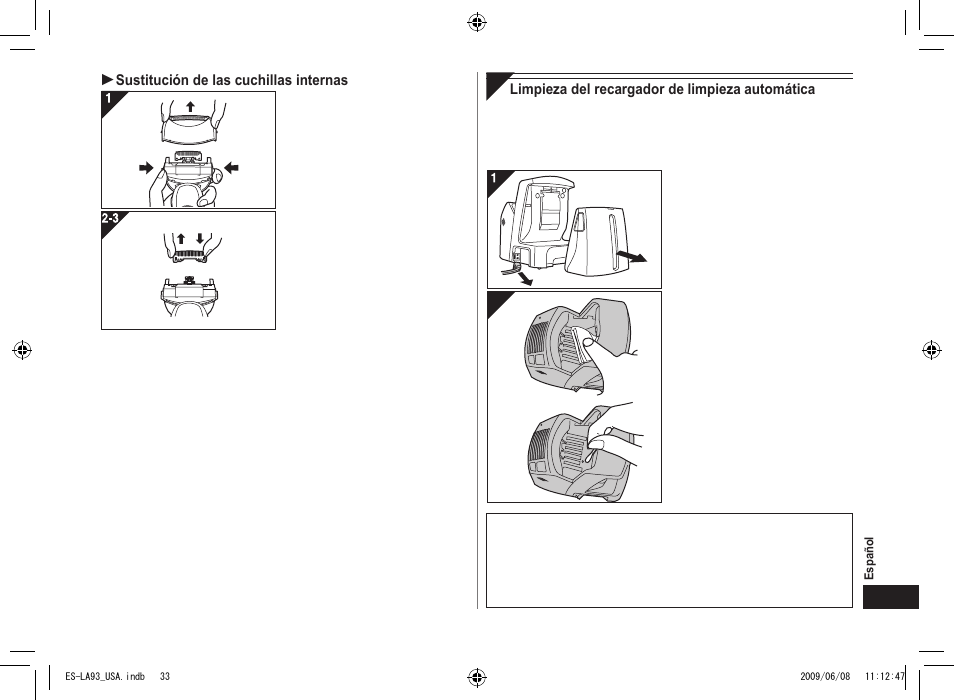 Panasonic ESLA93 User Manual | Page 33 / 36