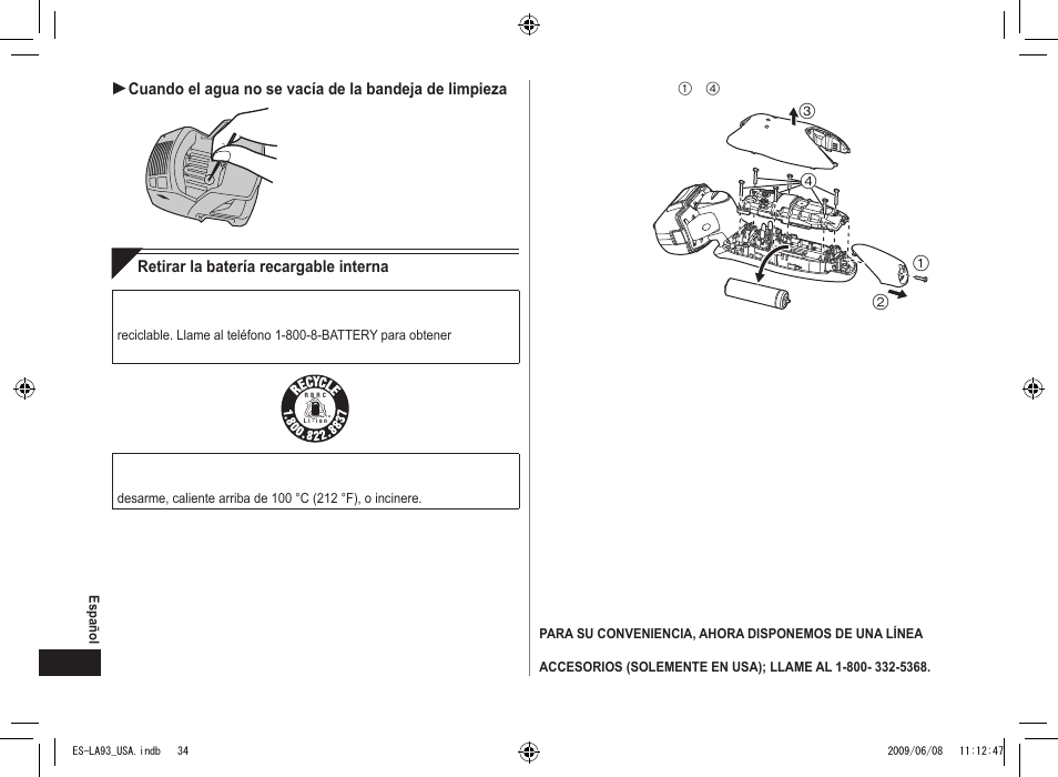 Panasonic ESLA93 User Manual | Page 34 / 36