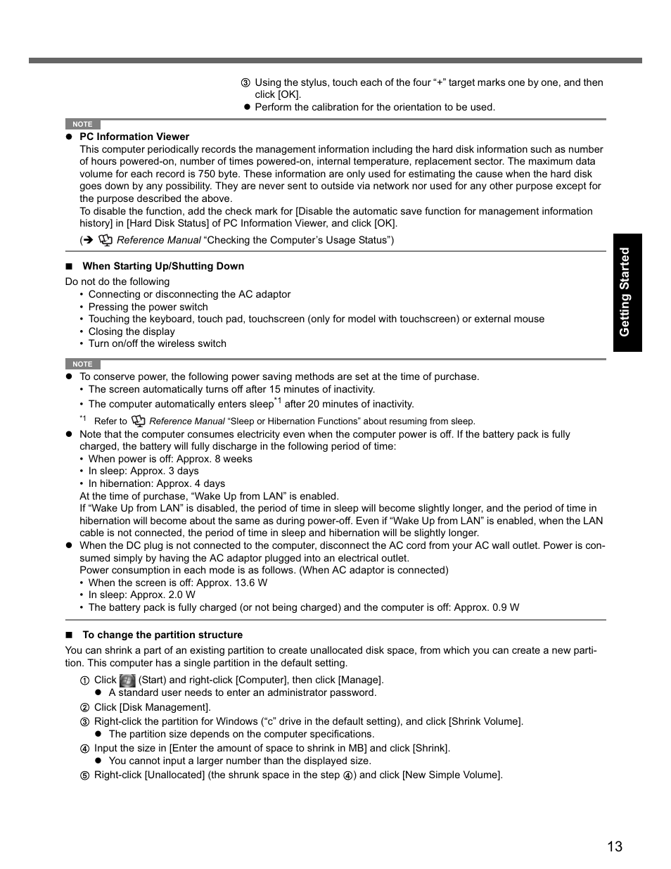 Panasonic CF-74 User Manual | Page 13 / 40