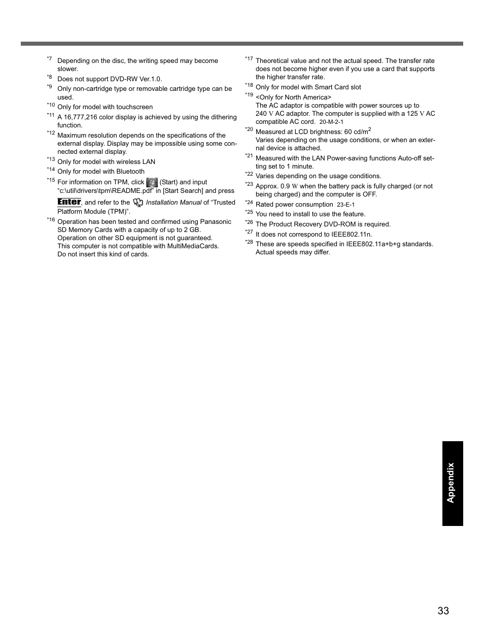 Panasonic CF-74 User Manual | Page 33 / 40