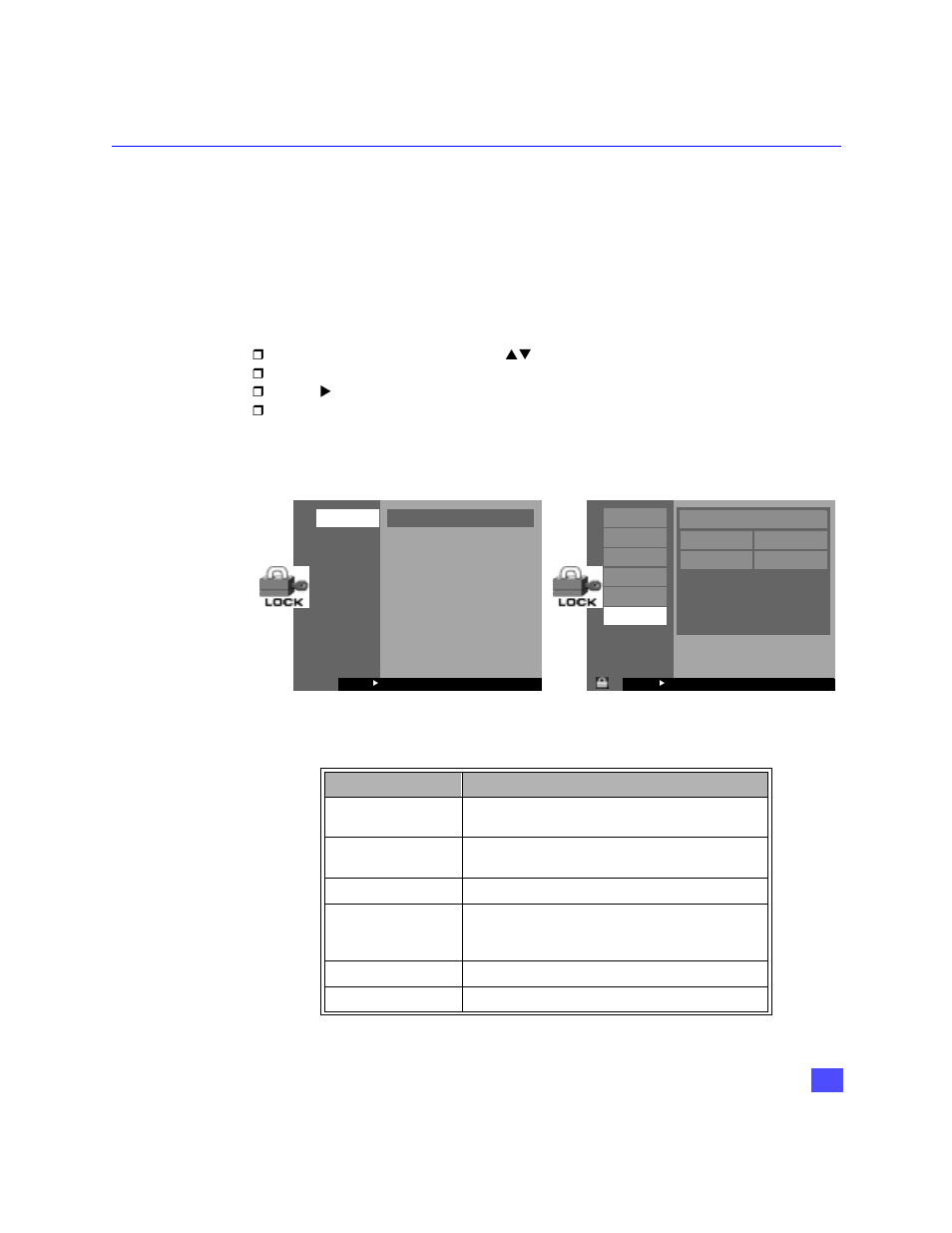 Lock | Panasonic TZ-DRD100 User Manual | Page 50 / 69