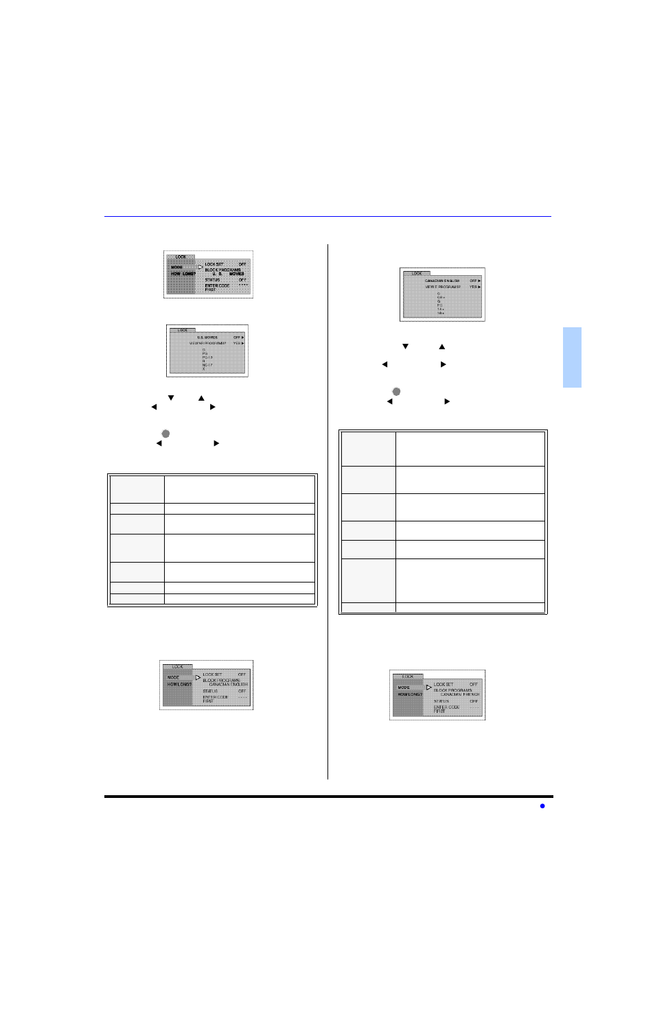 En g l is h v-chip menu operation (cont.) | Panasonic CT-27E13-1 User Manual | Page 17 / 64