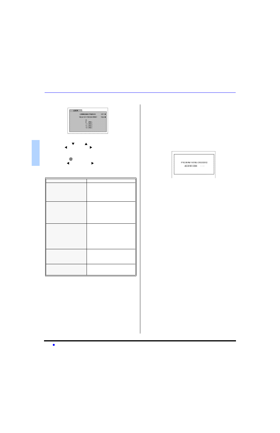 En g l is h v-chip menu operation (cont.) | Panasonic CT-27E13-1 User Manual | Page 18 / 64