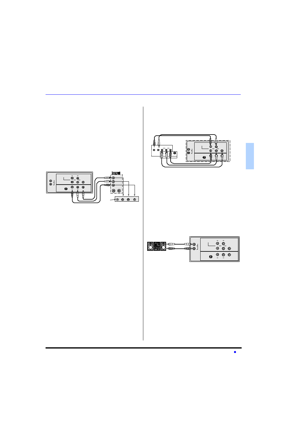 Optional equipment connections, Front control panel, Digital tv - set-top box (dtv-stb) or dvd players | Amplifier (to audio amp), En g l is h, Vcr connection, Amplifier connection (to audio amp), Procedure, Audio adjustments | Panasonic CT-27E13-1 User Manual | Page 7 / 64