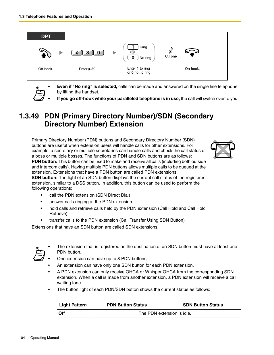 Number) extension) | Panasonic KX-TDE100 User Manual | Page 104 / 214