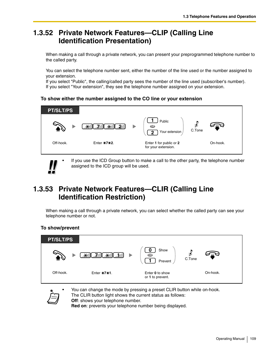 Panasonic KX-TDE100 User Manual | Page 109 / 214