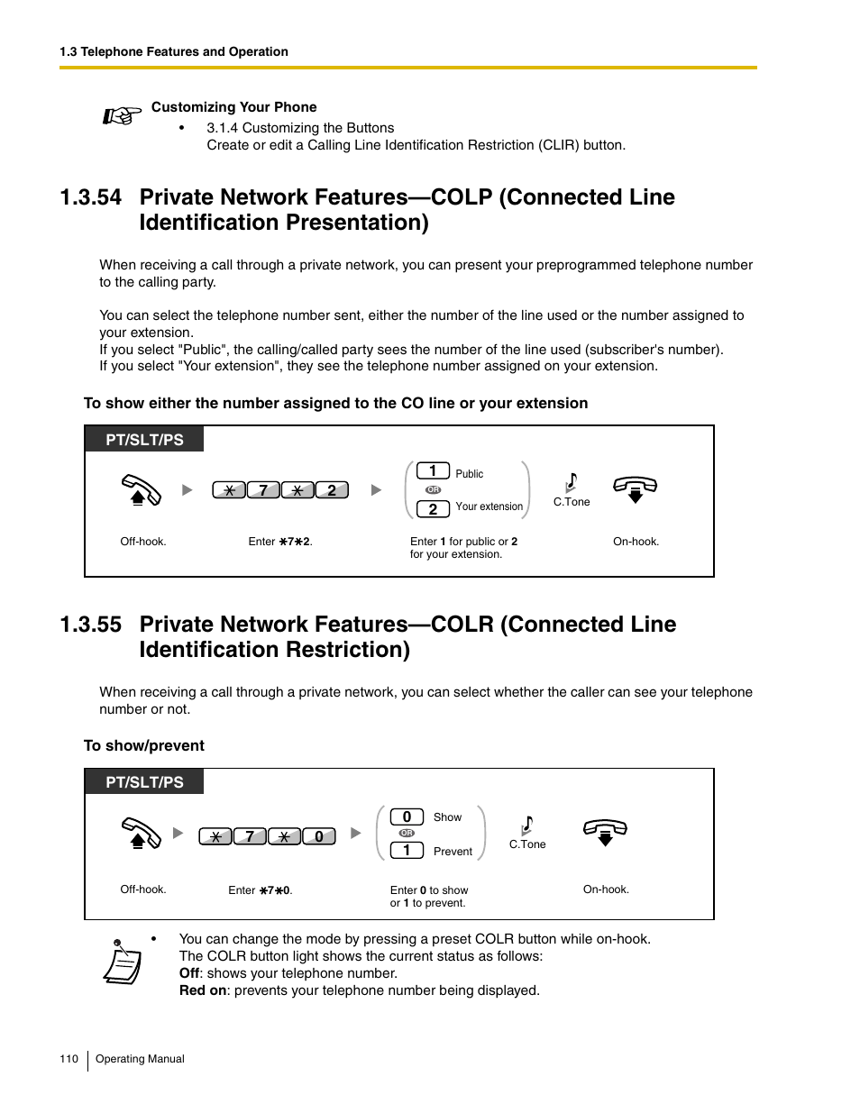 Panasonic KX-TDE100 User Manual | Page 110 / 214