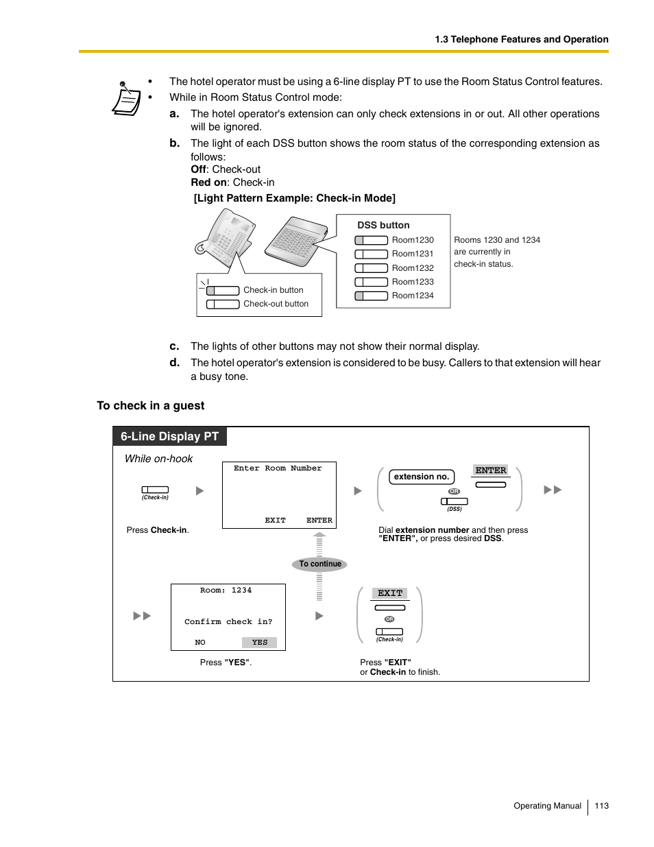 Line display pt | Panasonic KX-TDE100 User Manual | Page 113 / 214