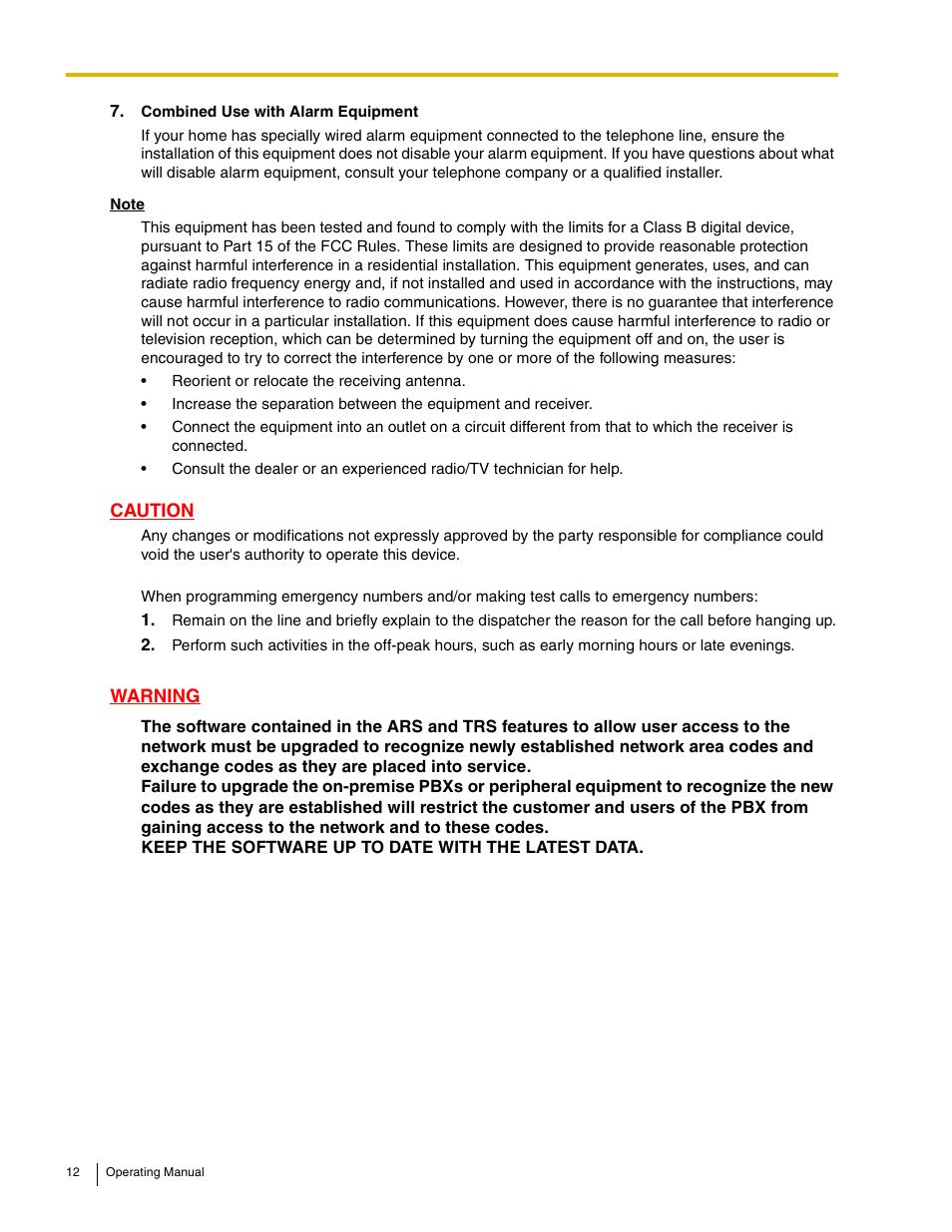 Panasonic KX-TDE100 User Manual | Page 12 / 214