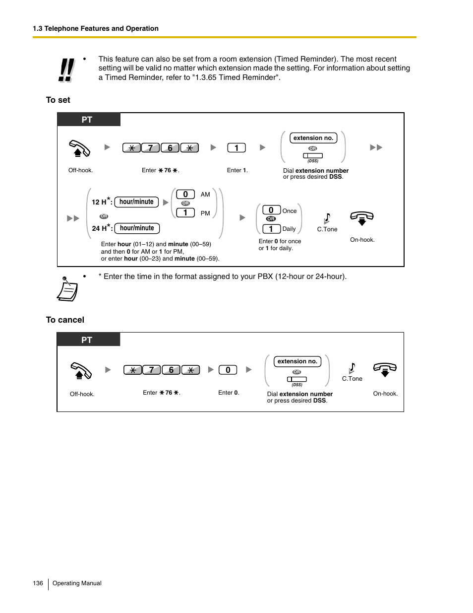 76 pt | Panasonic KX-TDE100 User Manual | Page 136 / 214