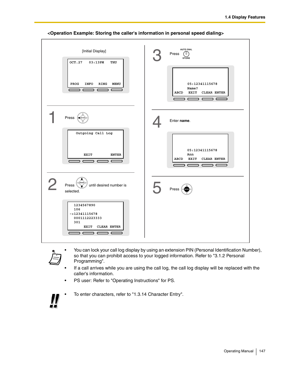 Panasonic KX-TDE100 User Manual | Page 147 / 214