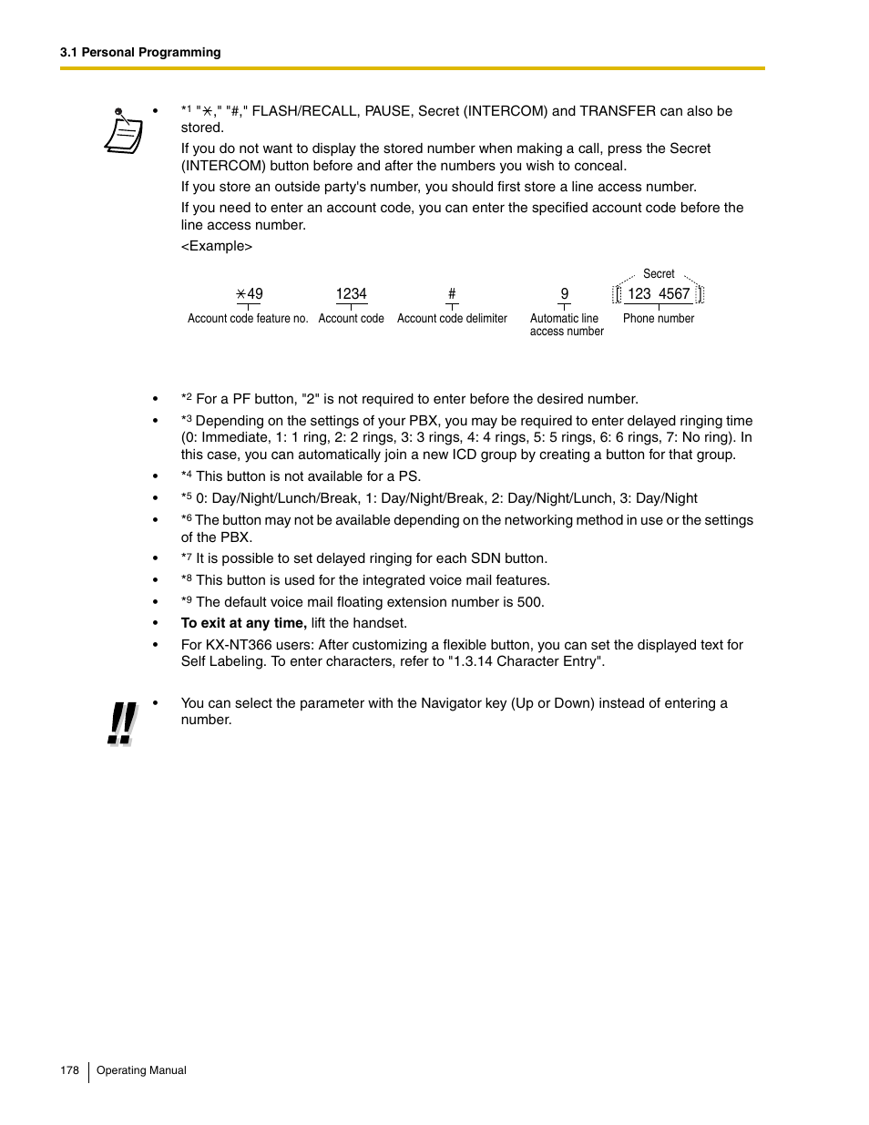 Panasonic KX-TDE100 User Manual | Page 178 / 214