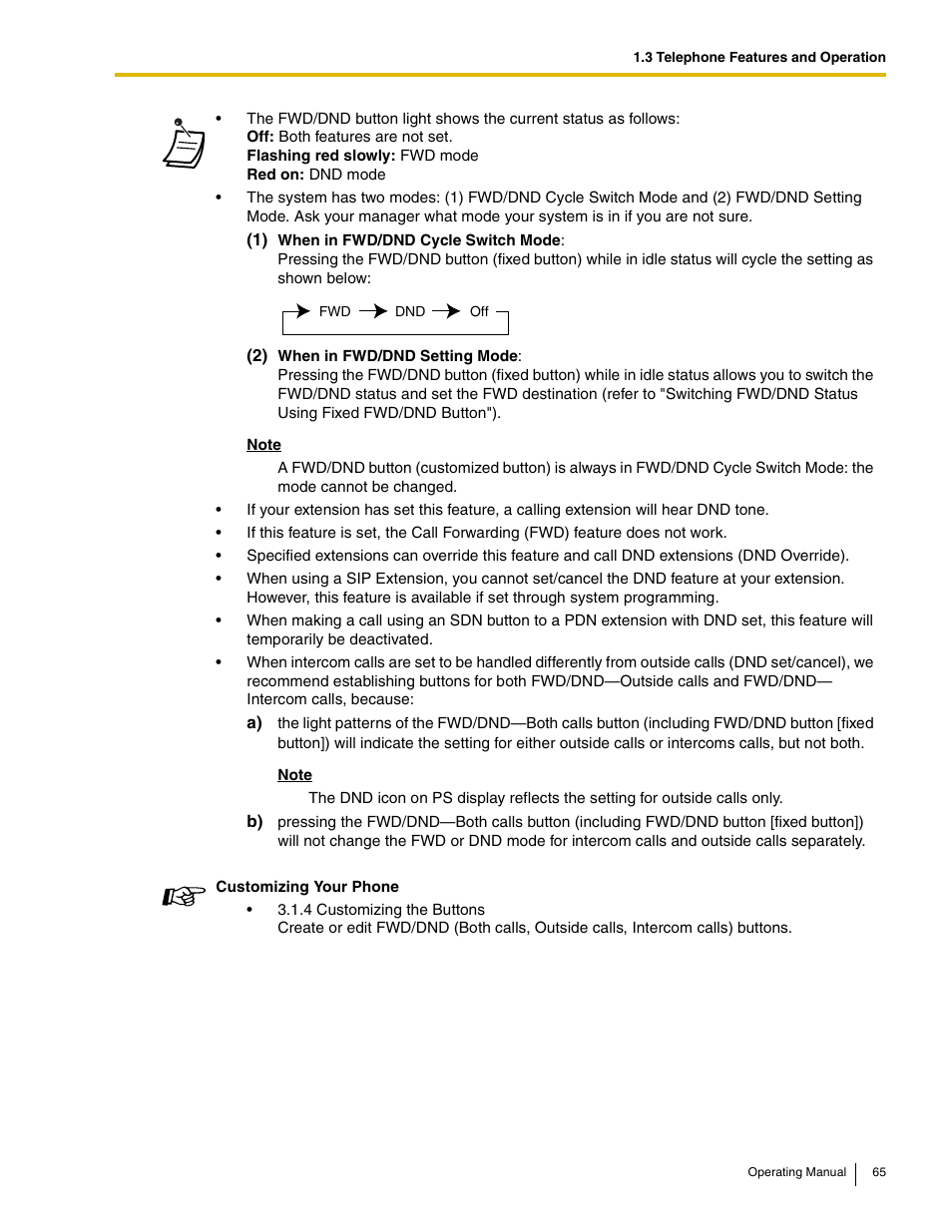 Panasonic KX-TDE100 User Manual | Page 65 / 214