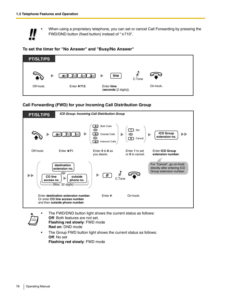 Pt/slt/ps | Panasonic KX-TDE100 User Manual | Page 78 / 214