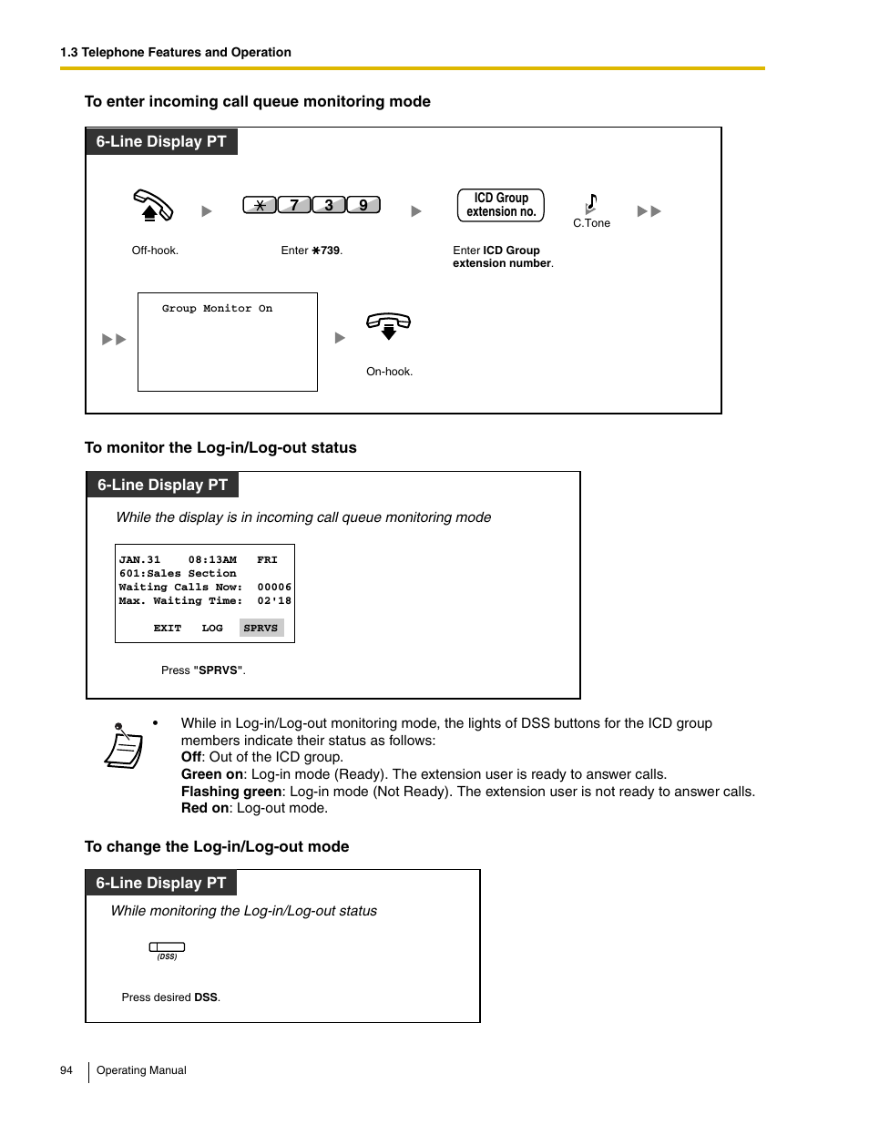 Panasonic KX-TDE100 User Manual | Page 94 / 214