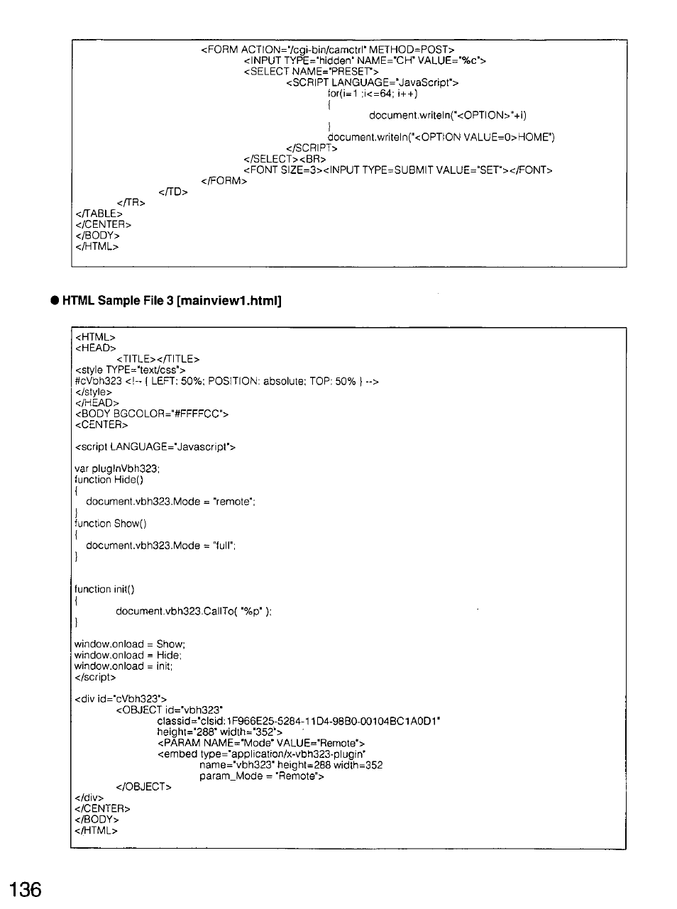 Html sample file 3 [mainviewl .html | Panasonic WV-CU20 User Manual | Page 136 / 148