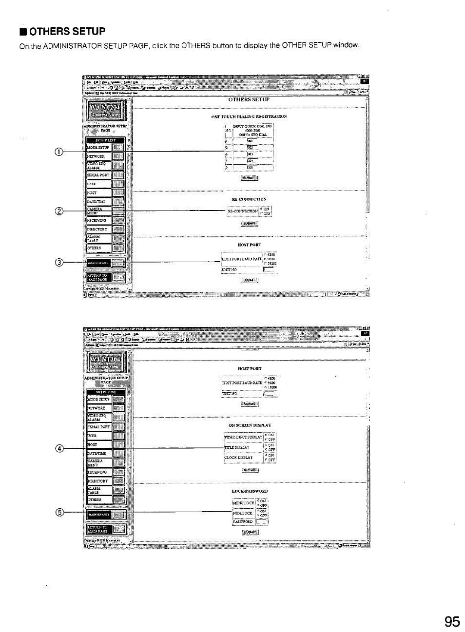 Panasonic WV-CU20 User Manual | Page 95 / 148