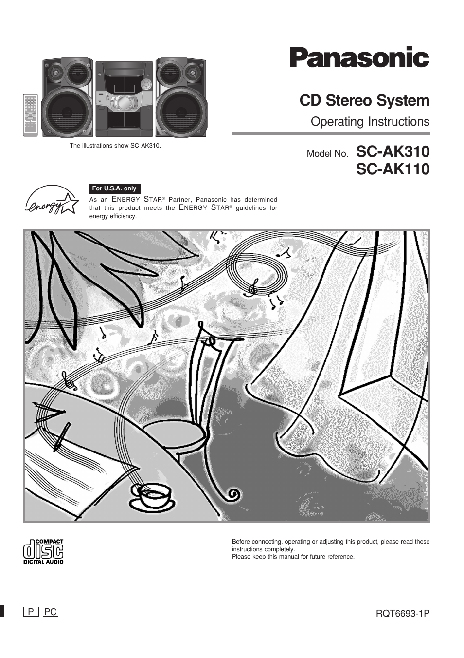 Panasonic SC-AK310 User Manual | 16 pages