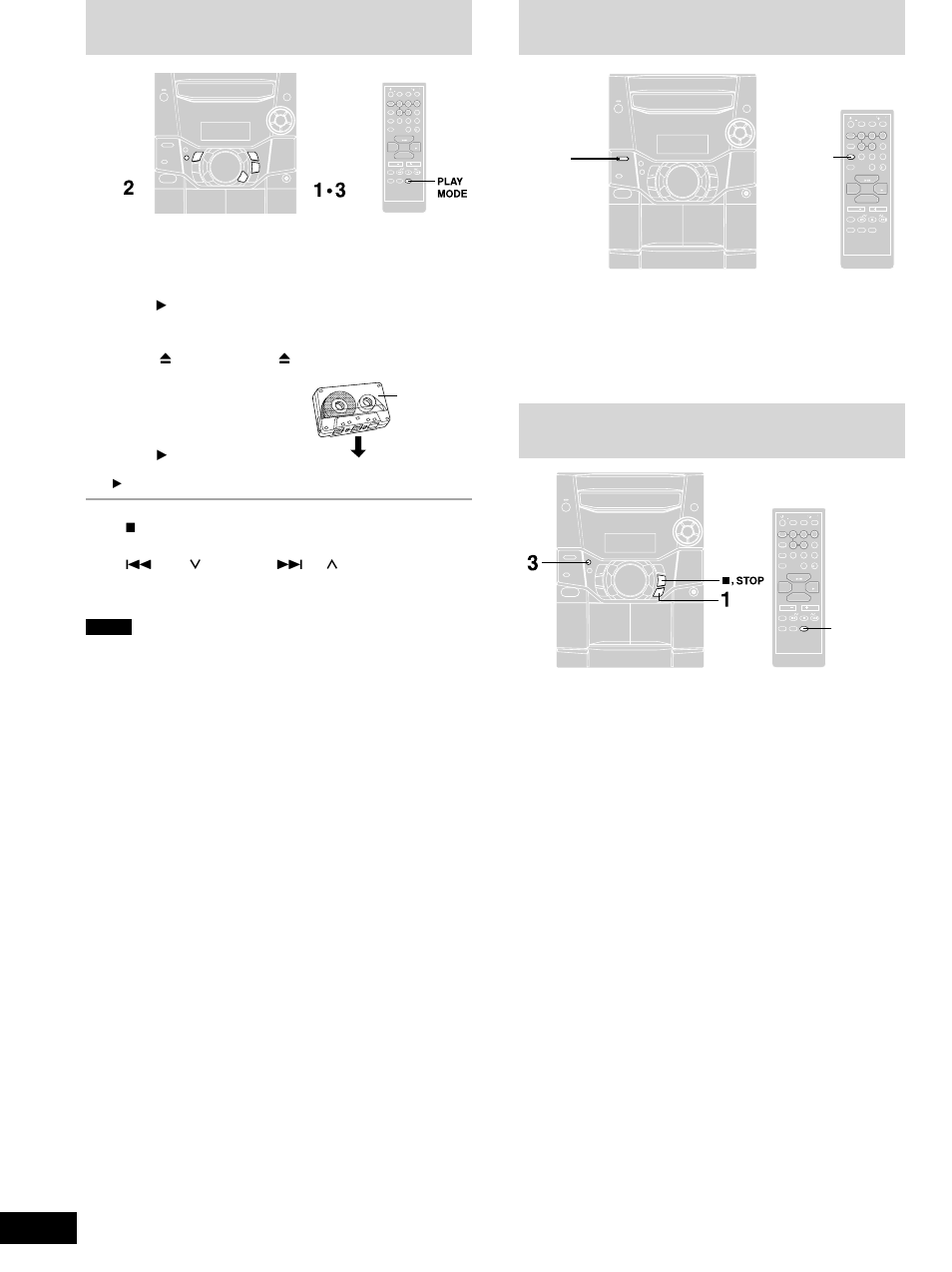 Cassettes, Enhancing the sound quality, Recording | Cassettes recording, Cassette deck operations, Press [ : , tape, Press [ : , tape] to start playback, Press [super sound eq, Front side, Band | Panasonic SC-AK310 User Manual | Page 10 / 16