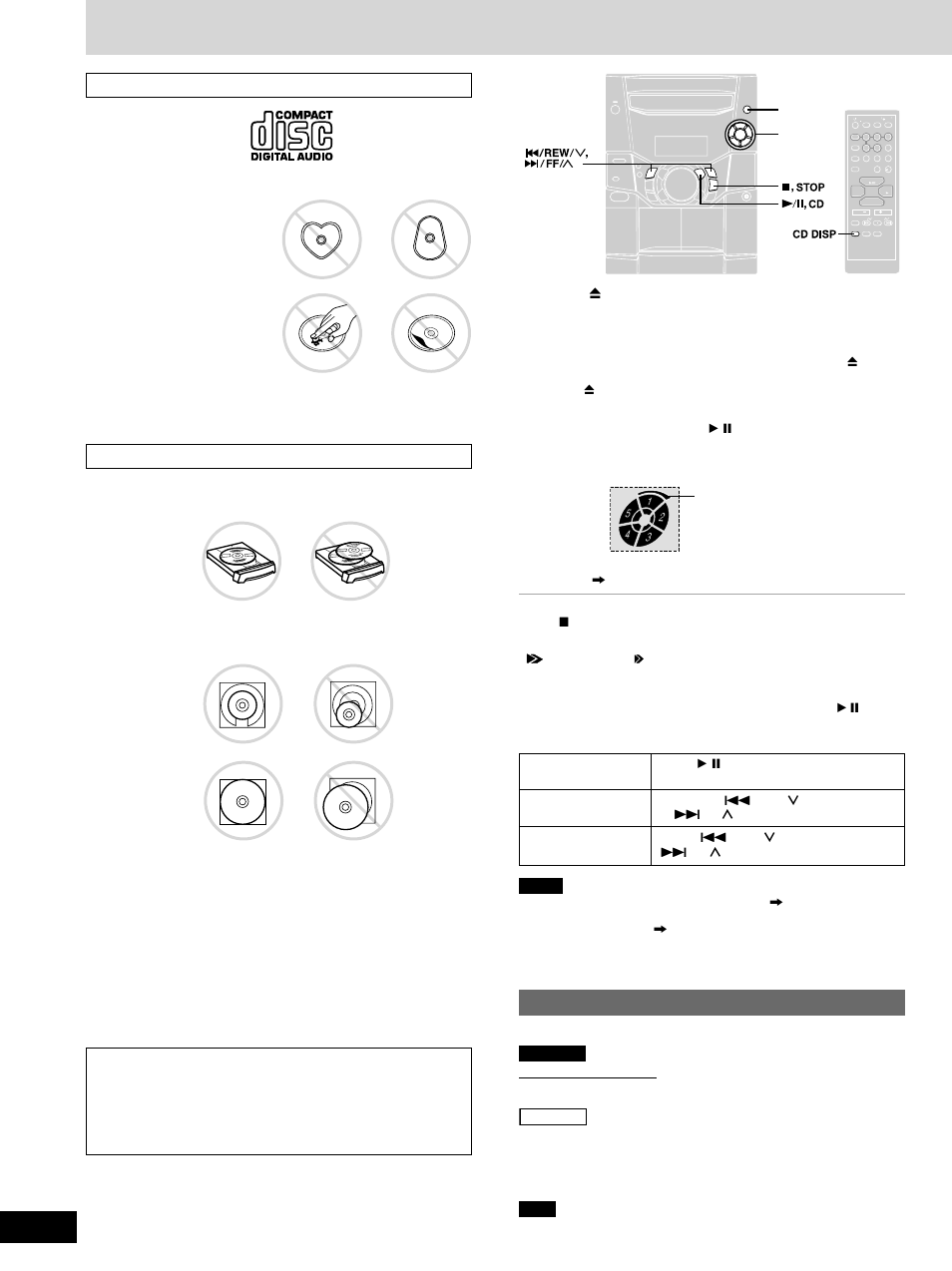 Cd display, Cassette deck operations | Panasonic SC-AK310 User Manual | Page 8 / 16