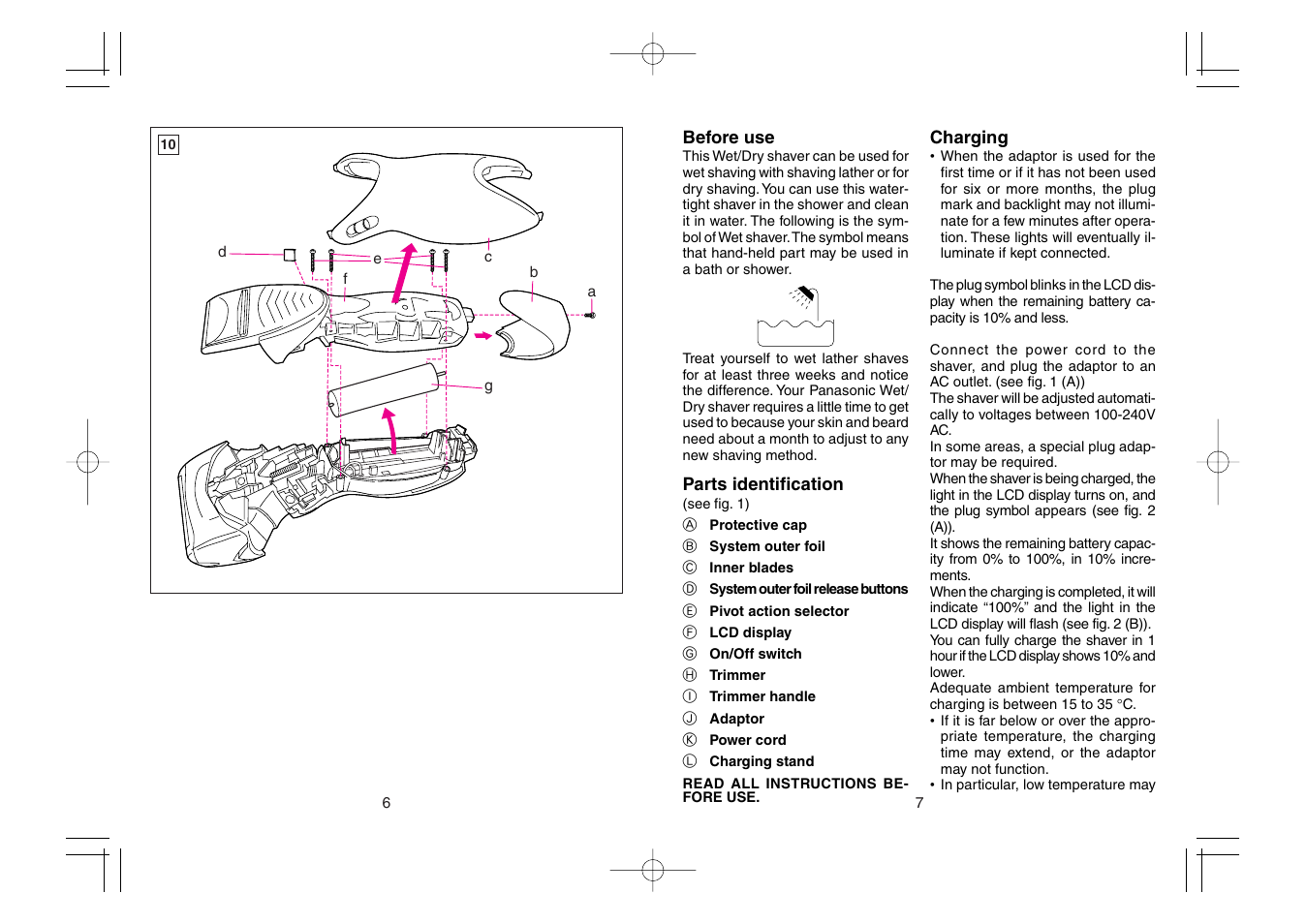 Panasonic ES8163 User Manual | Page 4 / 10