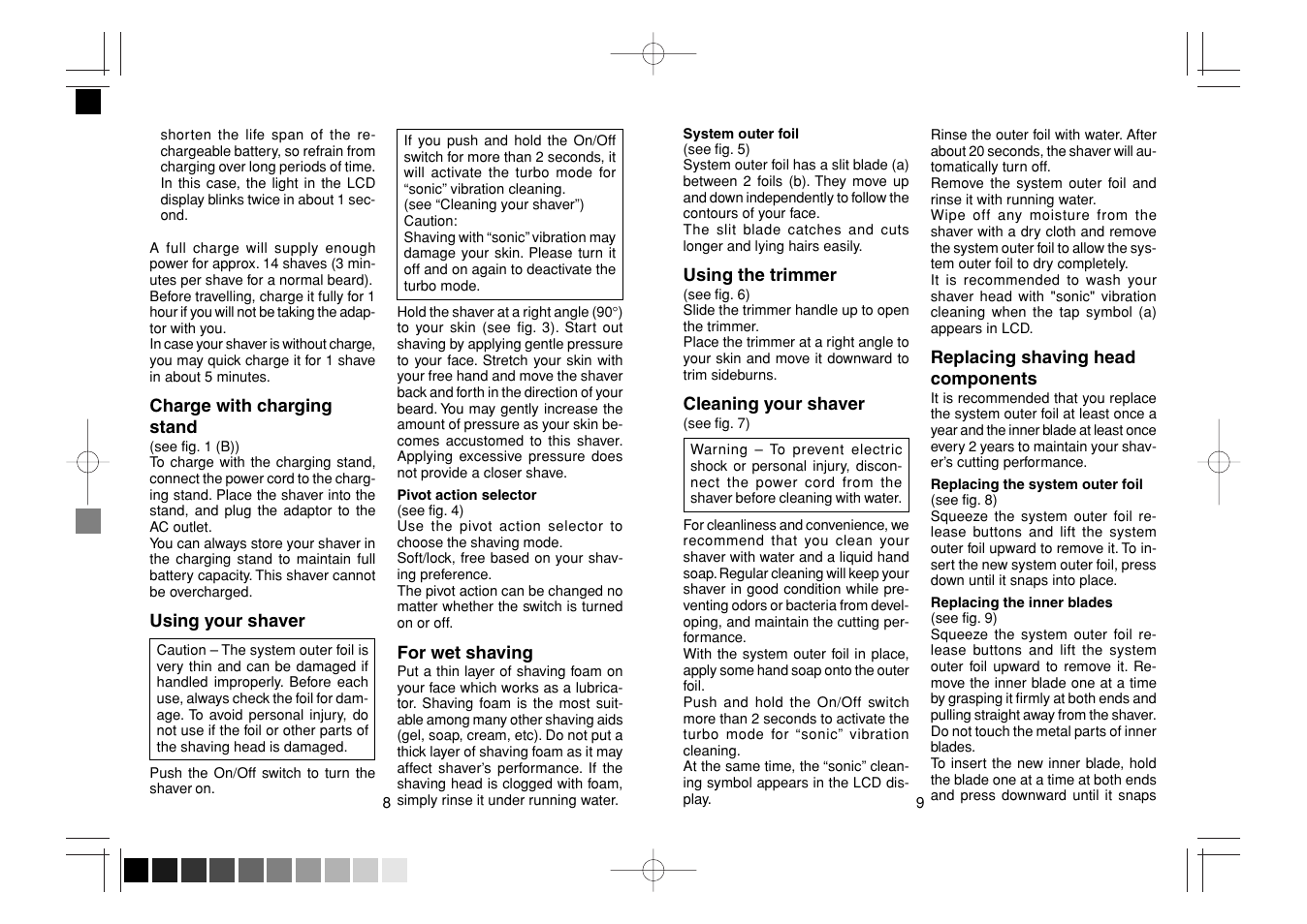 Panasonic ES8163 User Manual | Page 5 / 10