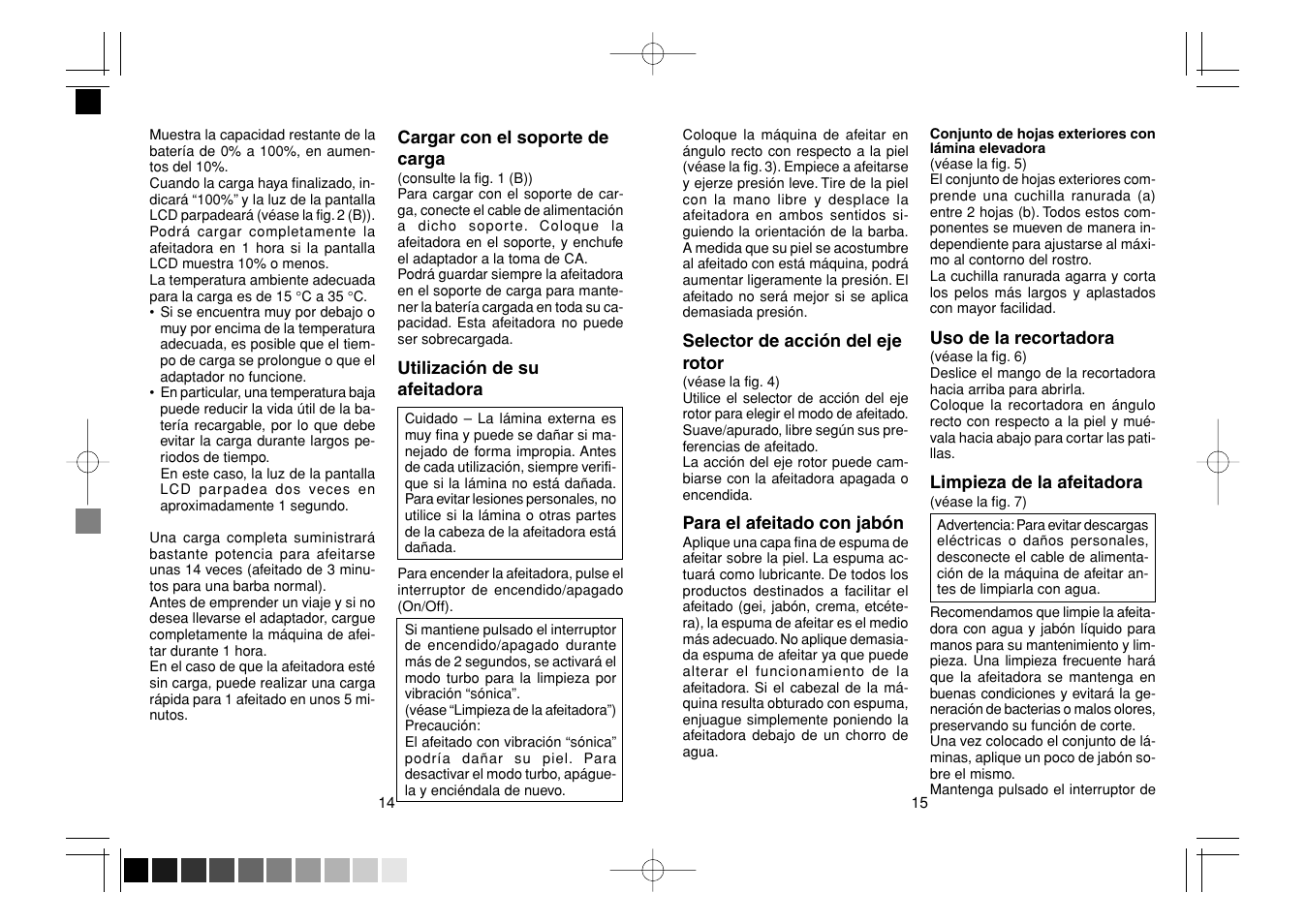 Panasonic ES8163 User Manual | Page 8 / 10