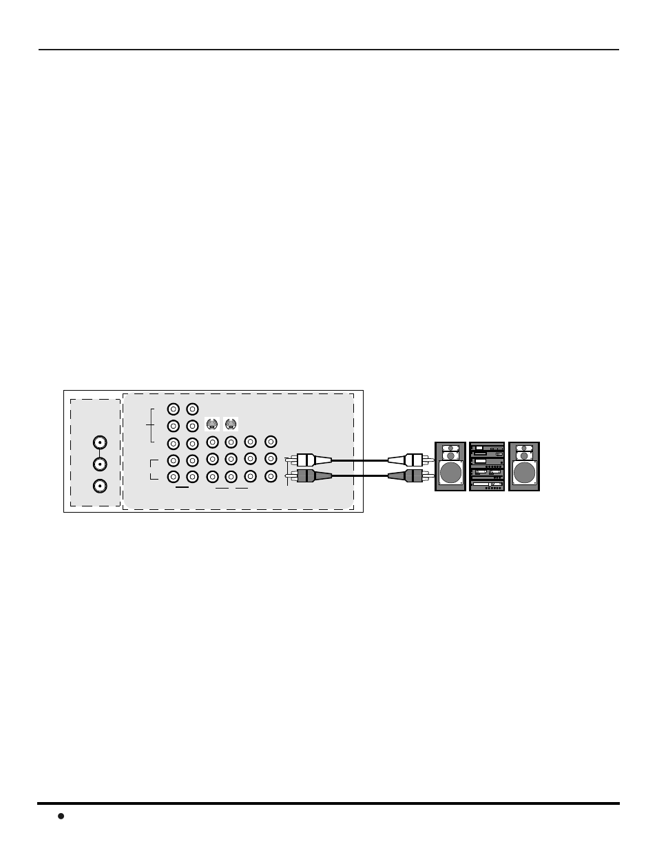 Amplifier (to audio amp), Vcr and cable box connection (contd.), Amplifier connection (to audio amp) | Panasonic CT 32HL42 User Manual | Page 10 / 112