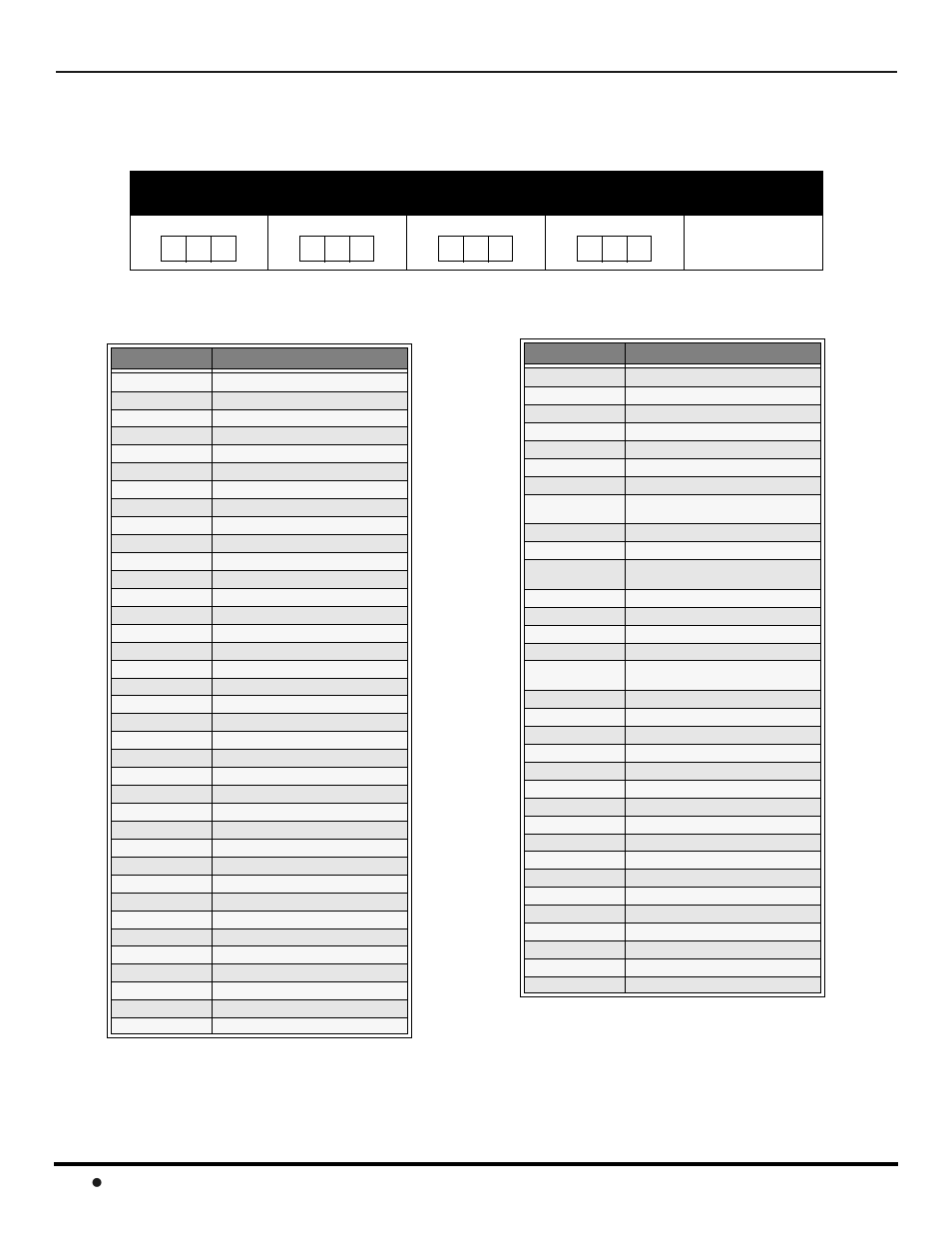 Componenet codes, Codes for vcr, Ct-32hx42 | Ct-36hx42) component codes | Panasonic CT 32HL42 User Manual | Page 28 / 112