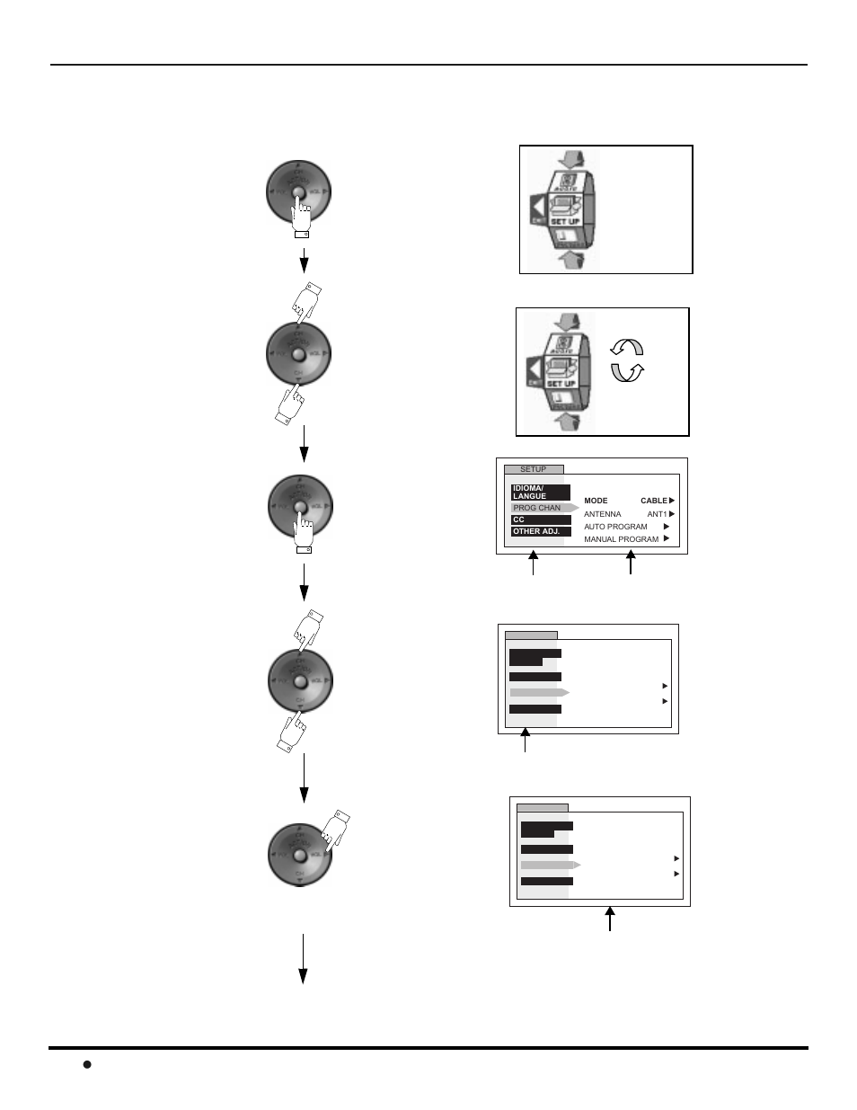 Roller guide menu navigation, Contd, 28 l | Oller, Uide, Avigation | Panasonic CT 32HL42 User Manual | Page 30 / 112