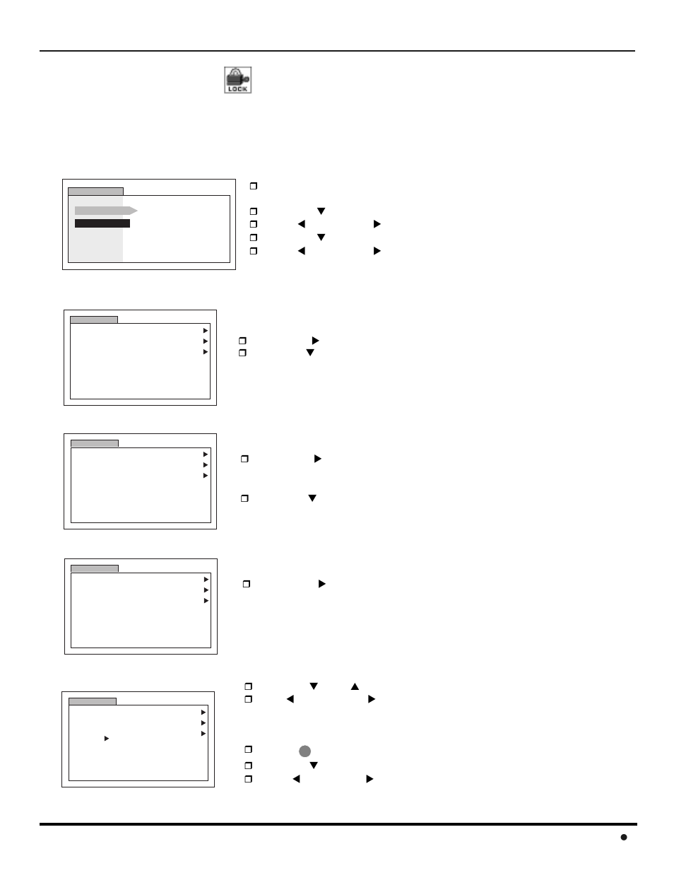 V-chip menu operation, V-chip m | Panasonic CT 32HL42 User Manual | Page 43 / 112