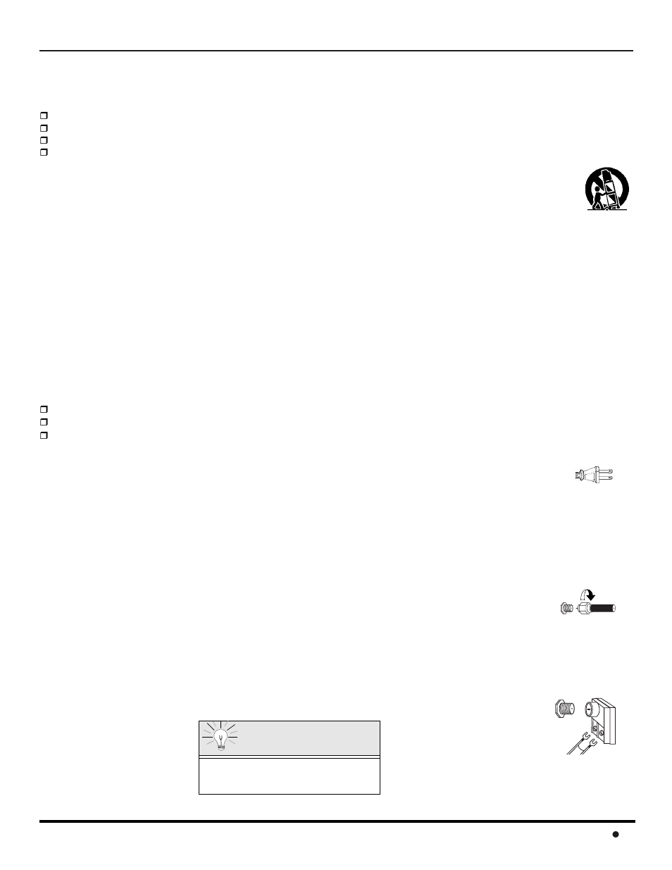 Installation, Television location, Optional cable connections | Ac power supply cord, Cable / antenna connection | Panasonic CT 32HL42 User Manual | Page 5 / 112