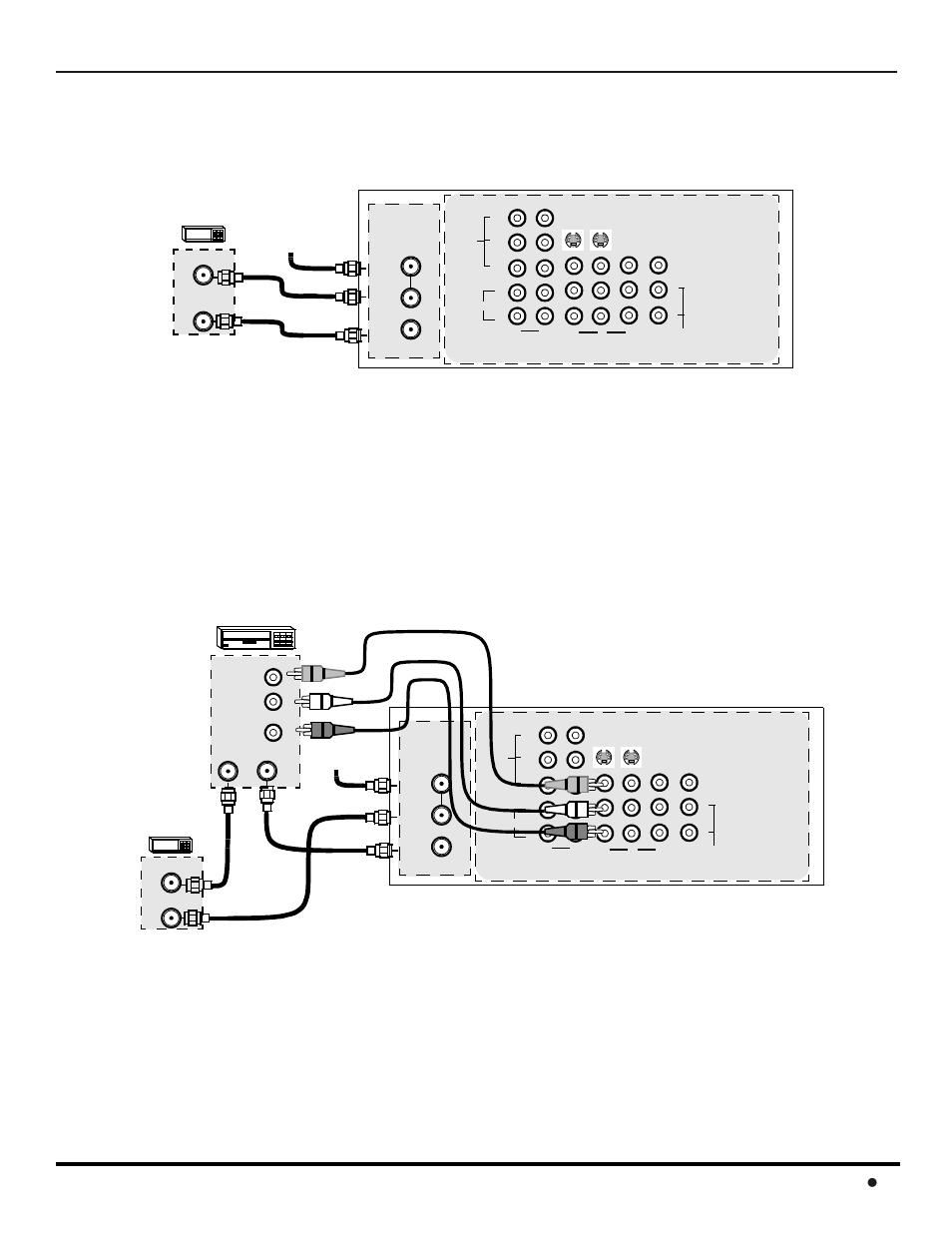 Conexion del decodificador de cable, Conexión del decodificador de cable, Onexiones | Quipo, Pcional 7 l | Panasonic CT 32HL42 User Manual | Page 65 / 112