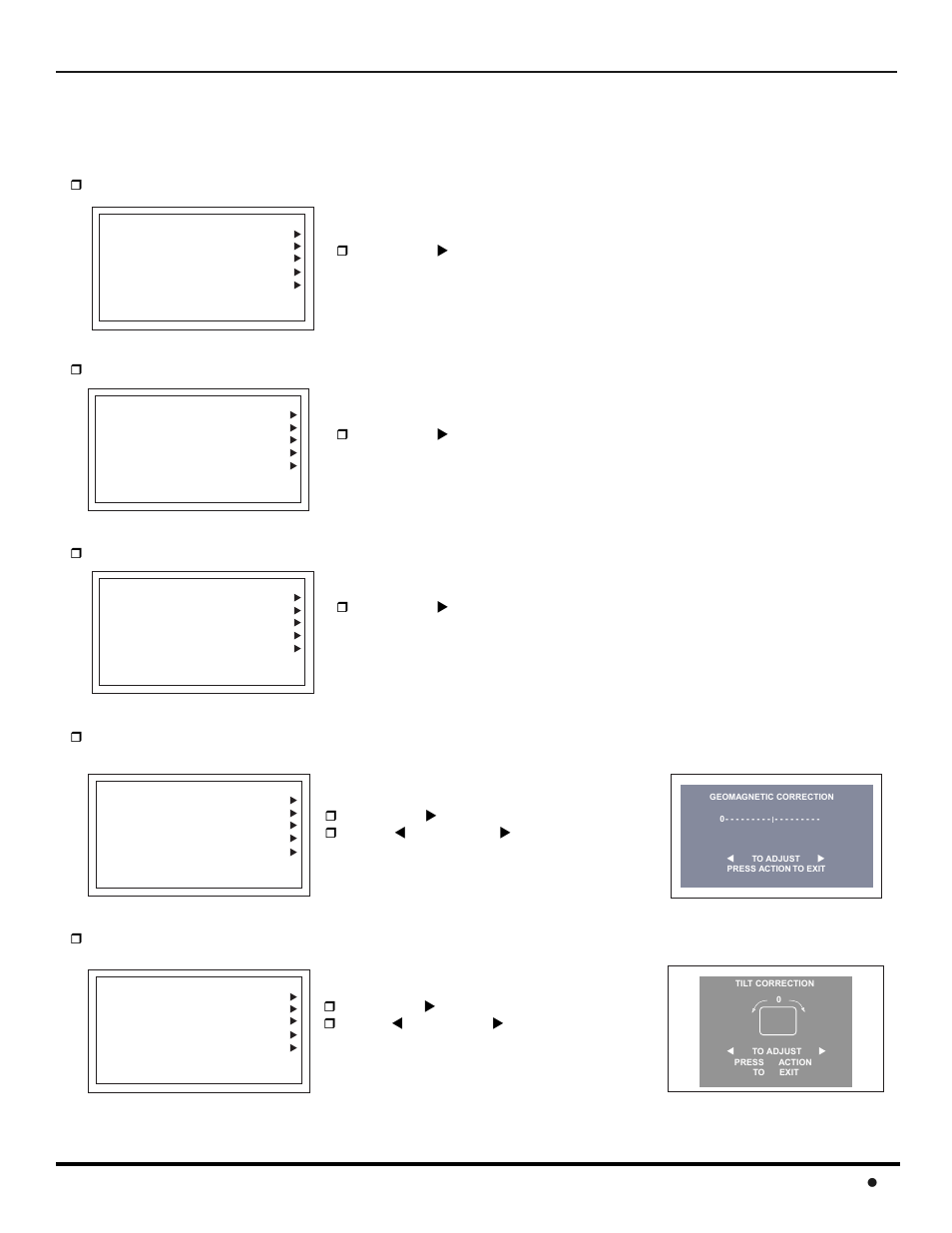 Auto set up menu, Enu 5 l, Geomagnetic correction | Panasonic CT 32HL42 User Manual | Page 7 / 112