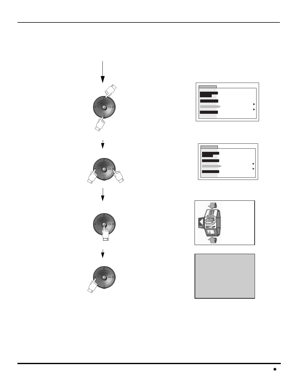 Cont, De la guia giratoria navegación, Menú de la guia giratoria navegación (cont.) | 29 l | Panasonic CT 32HL42 User Manual | Page 87 / 112