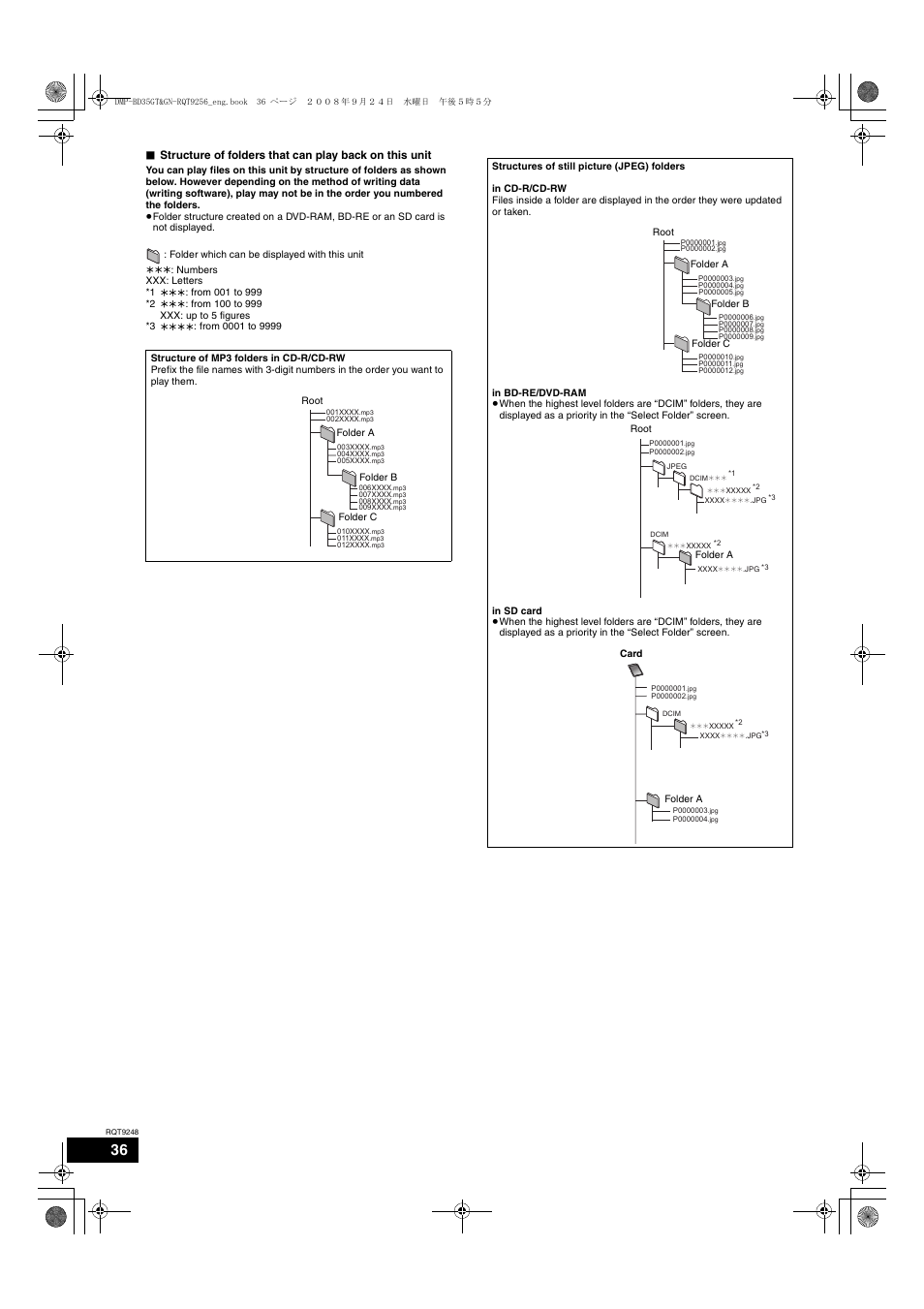 Panasonic DMP-BD35 User Manual | Page 36 / 40