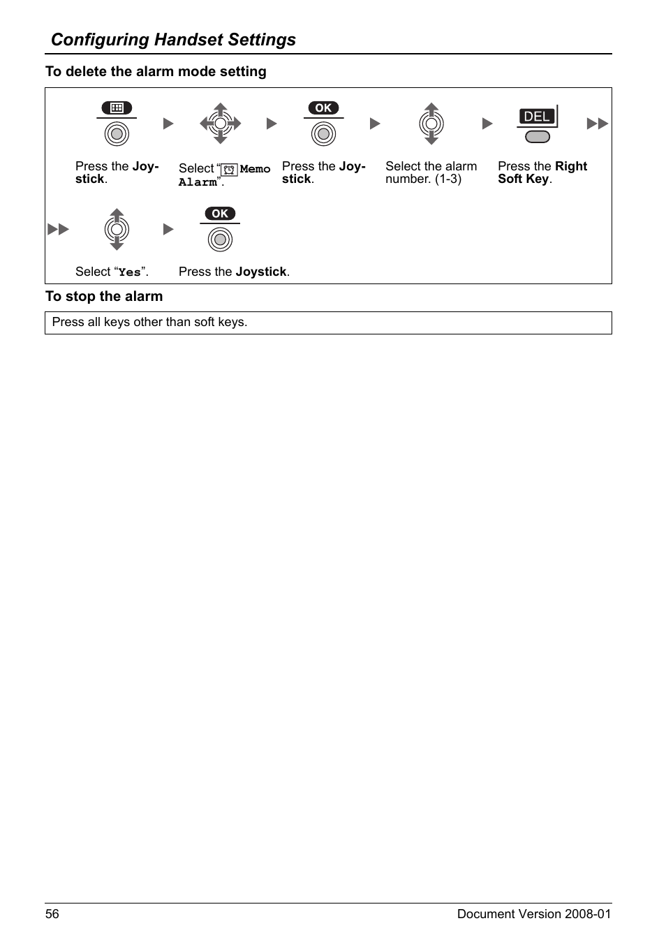 Configuring handset settings | Panasonic KX-TD7695 User Manual | Page 56 / 68