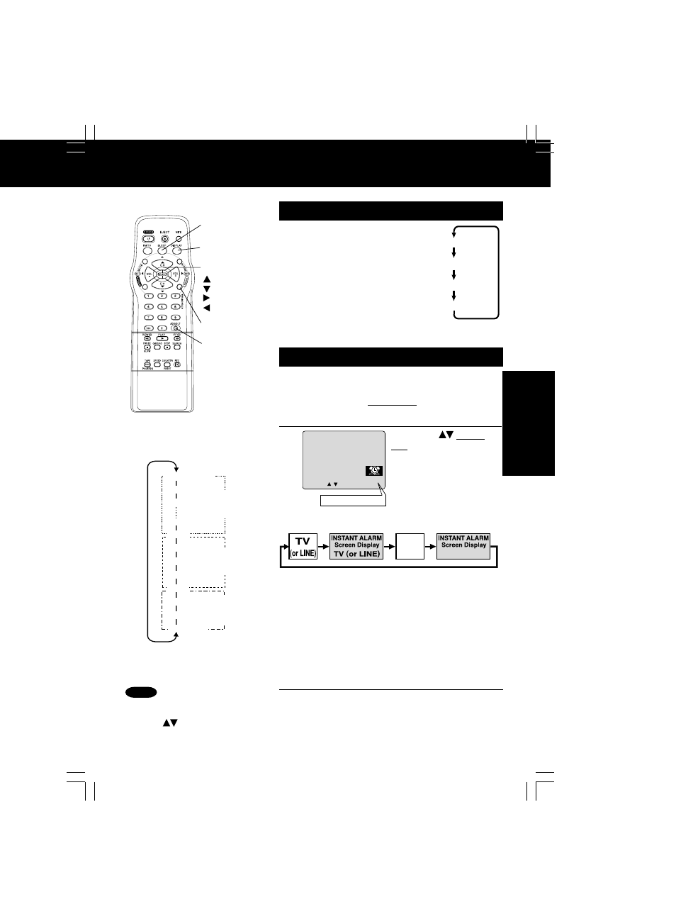Sleep timer, Instant alarm | Panasonic PV-C2033WA User Manual | Page 17 / 40
