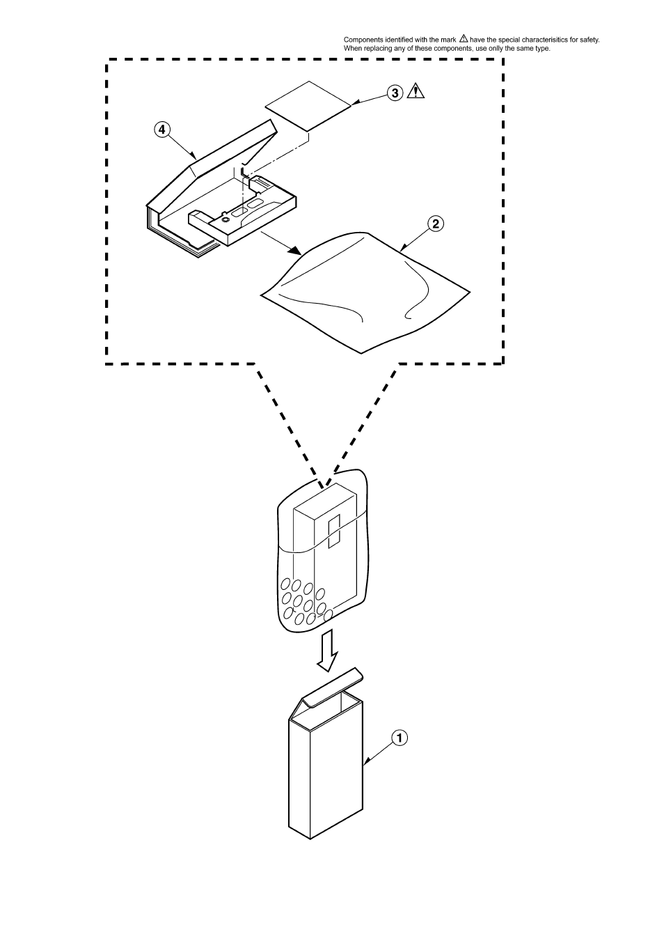 Packing parts assembly (aj-cs455p), Packing parts assembly | Panasonic AJ-D455 User Manual | Page 25 / 26