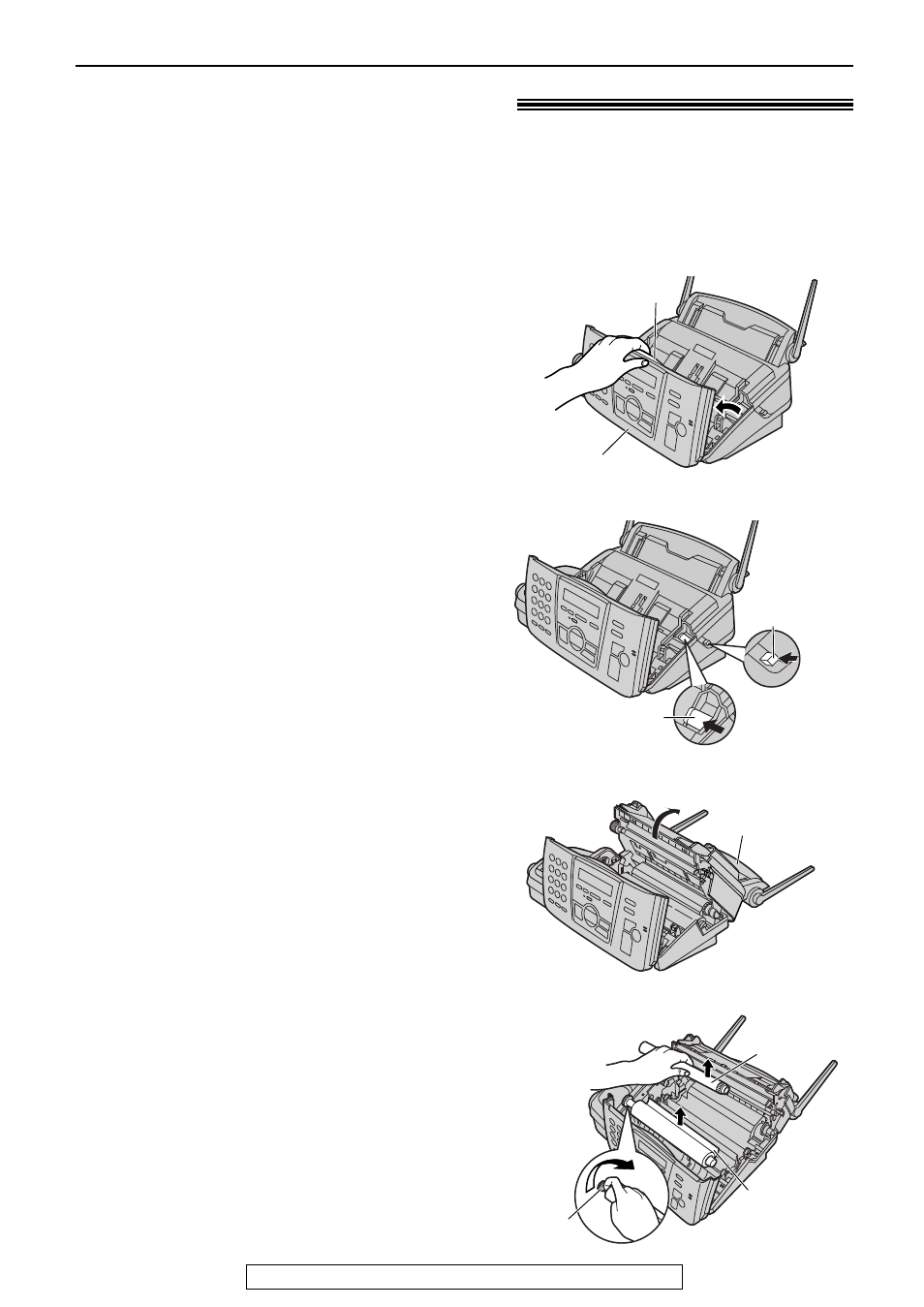 Setup (base unit), Ink film – installing / replacing | Panasonic KX-FPG176 User Manual | Page 11 / 100