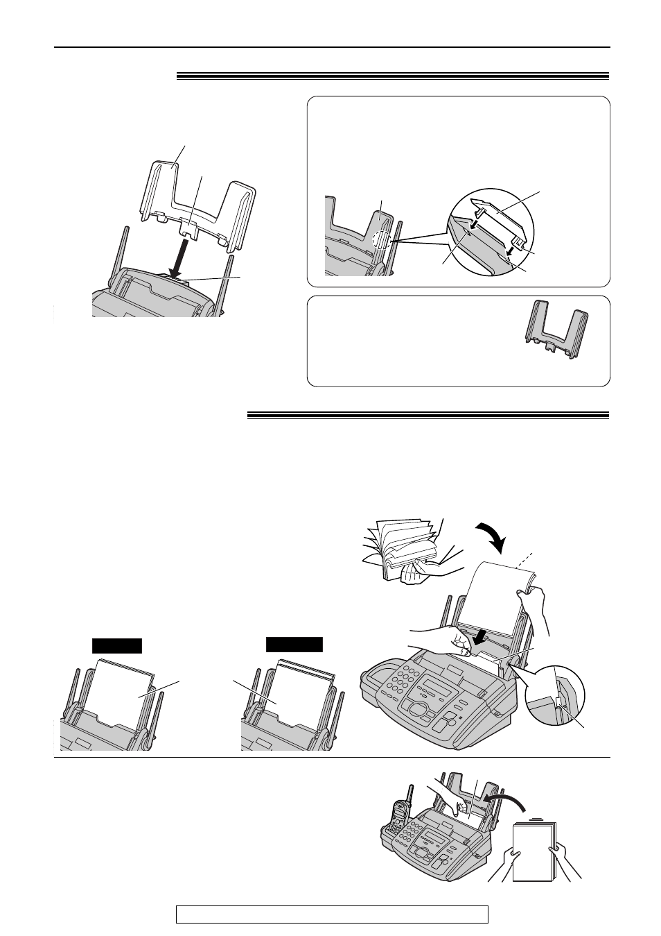 Setup (base unit), Recording paper, Paper tray | Panasonic KX-FPG176 User Manual | Page 13 / 100